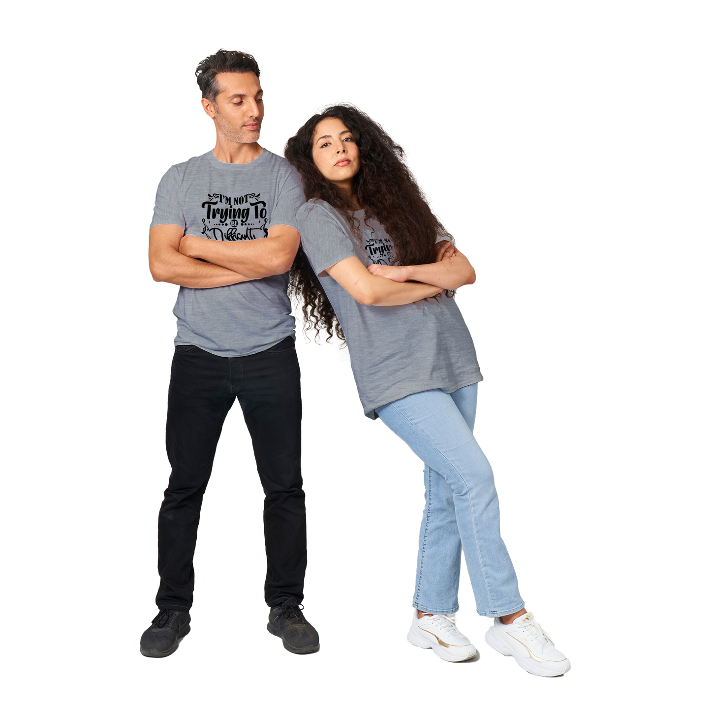 Not Trying Sarcasm Shirt - Classic Unisex Crewneck T-shirt