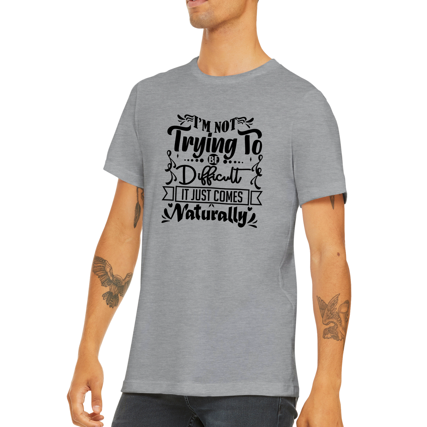 Not Trying Sarcasm Shirt - Classic Unisex Crewneck T-shirt