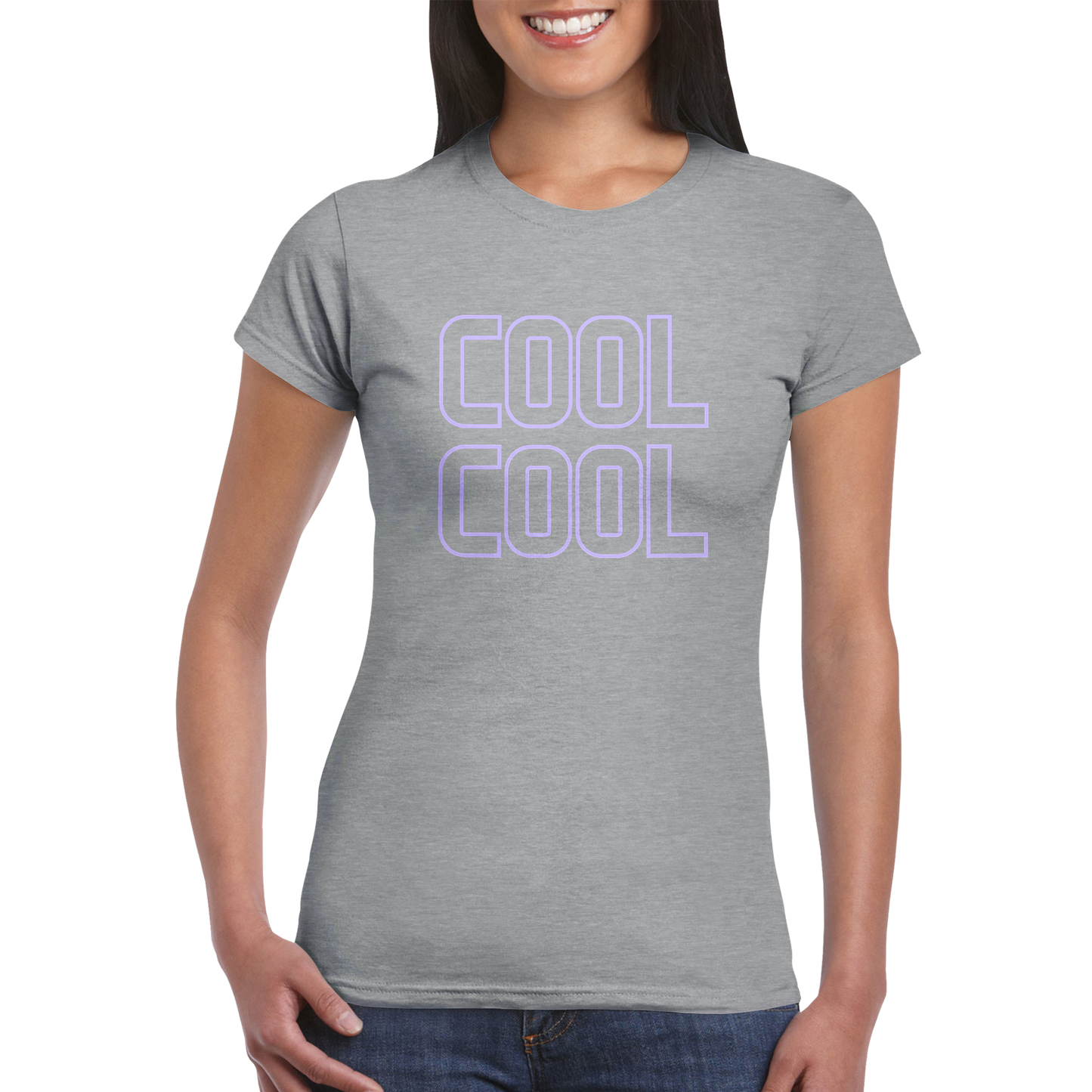 COOL COOL Classic Womens Crewneck T-Shirt