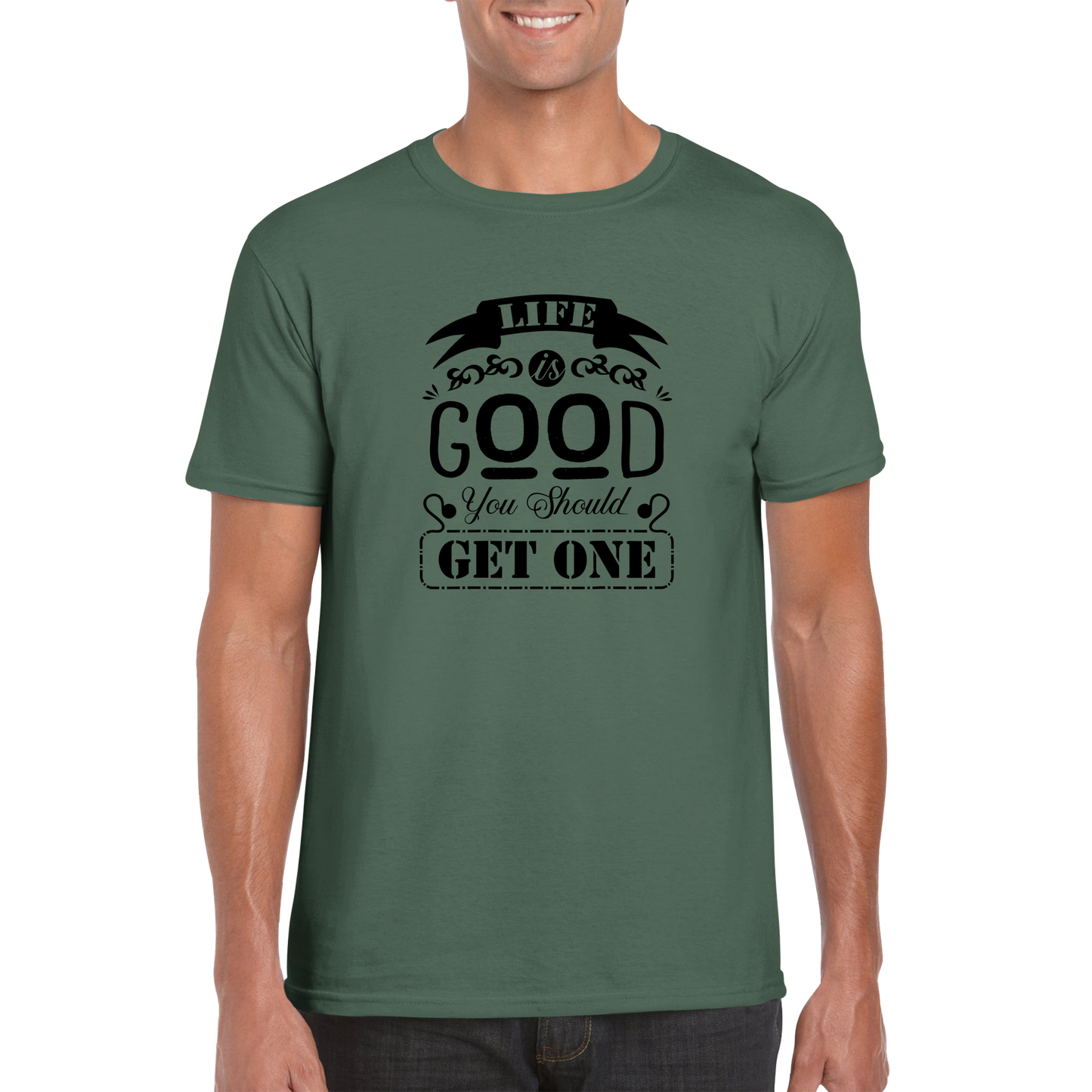 Life is Good Sarcasm Shirt - Classic Unisex Crewneck T-shirt