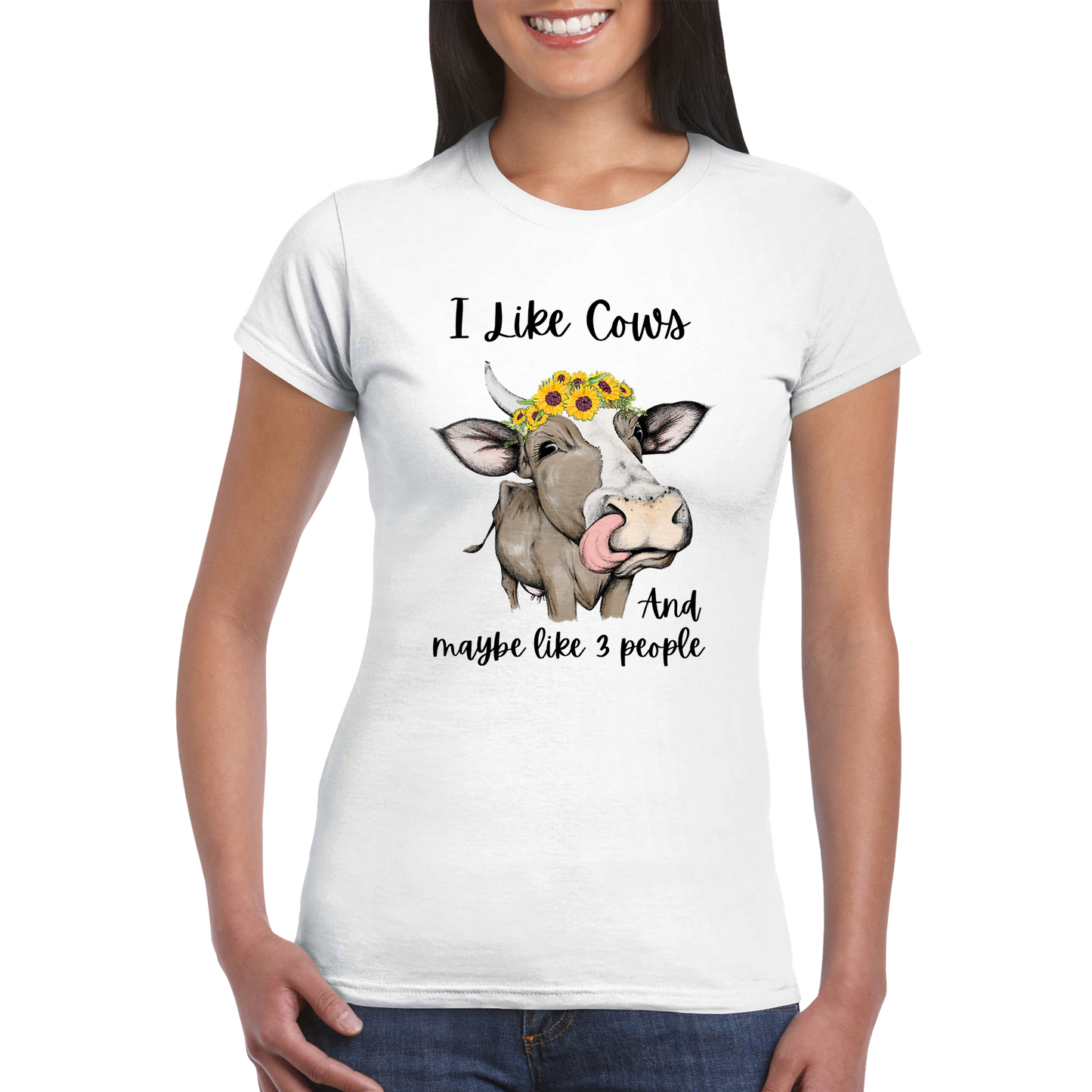 I Like Cows - Classic Womens Crewneck T-shirt