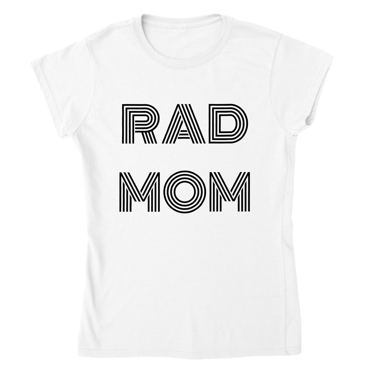 Rad Mom Classic Womens Crewneck T-Shirt
