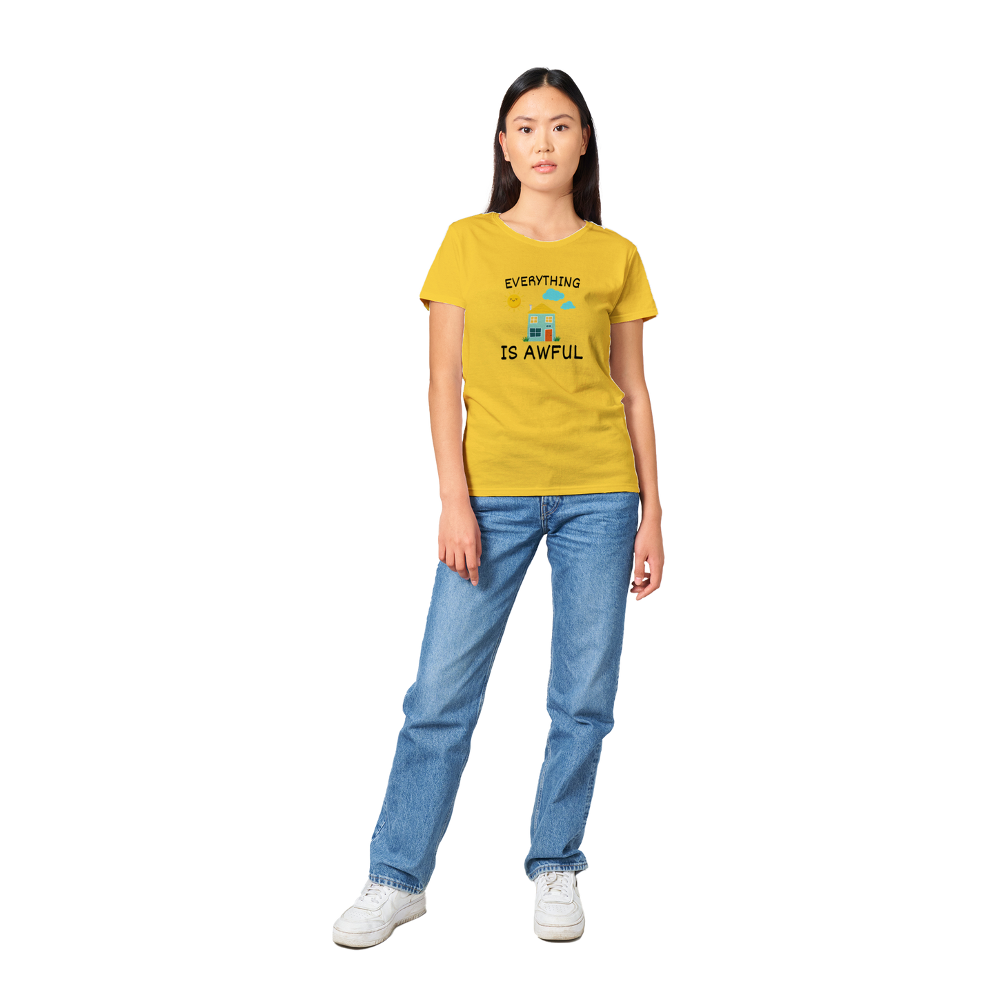 Everything is Awful - Heavyweight Womens Crewneck T-shirt