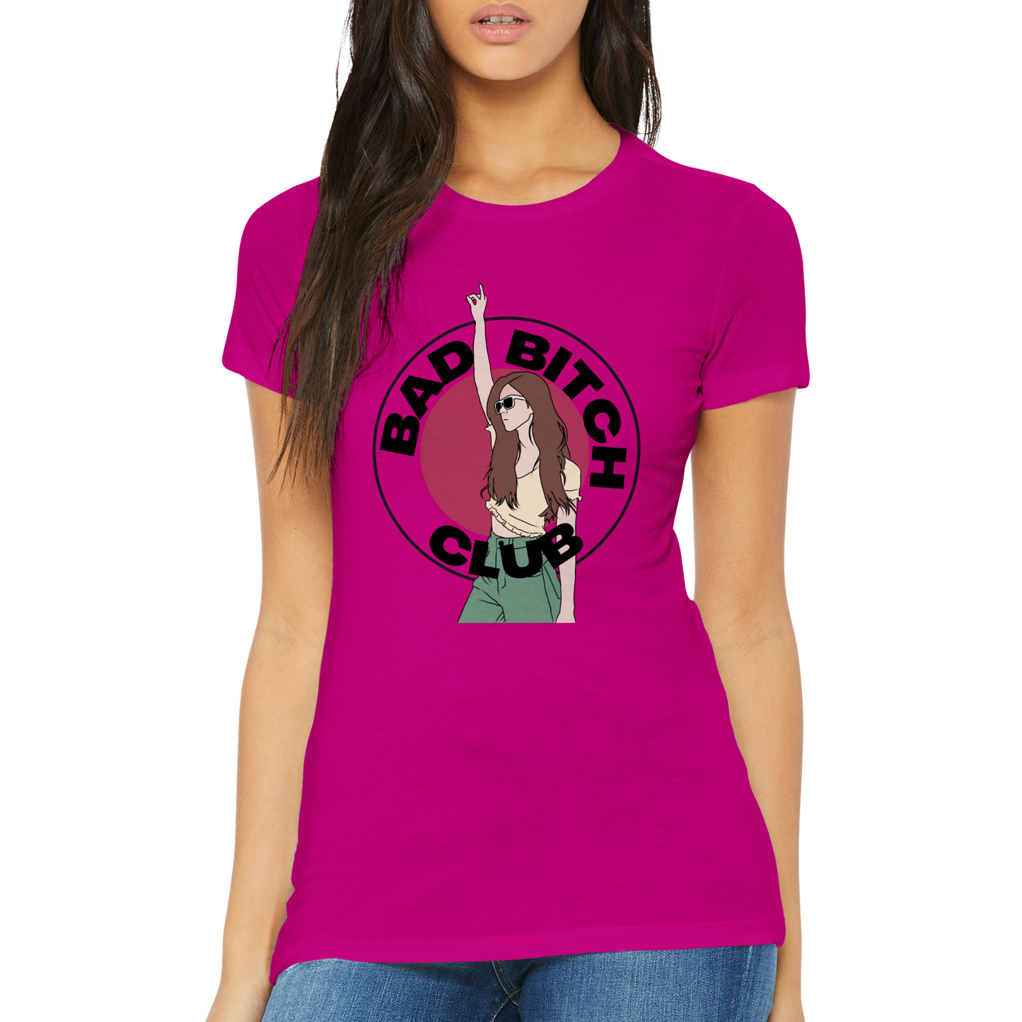 Bad Bitch Club - Premium Womens Crewneck T-shirt