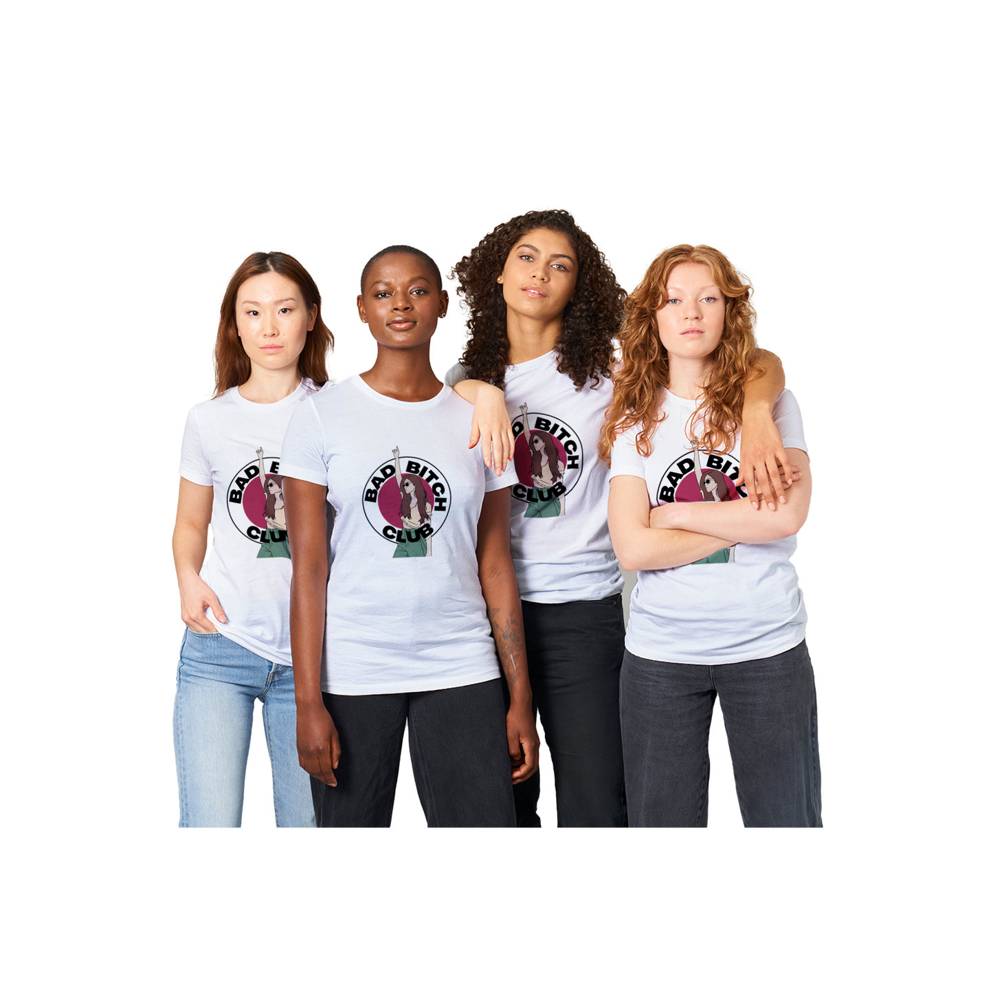 Bad Bitch Club - Premium Womens Crewneck T-shirt