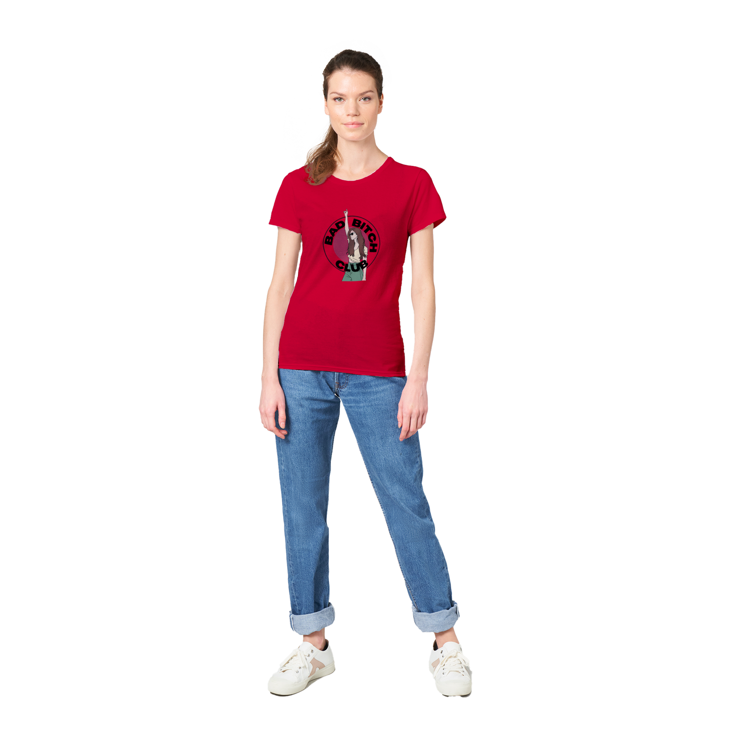 Bad Bitch Club - Heavyweight Womens Crewneck T-shirt