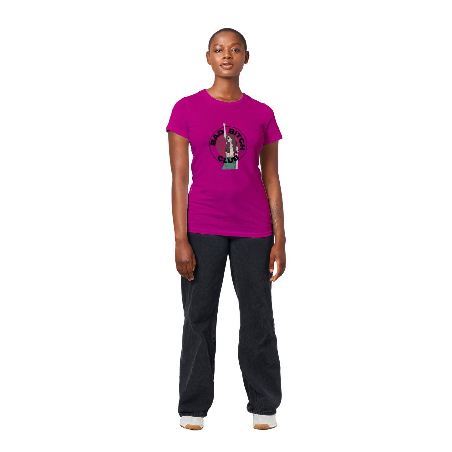 Bad Bitch Club - Premium Womens Crewneck T-shirt