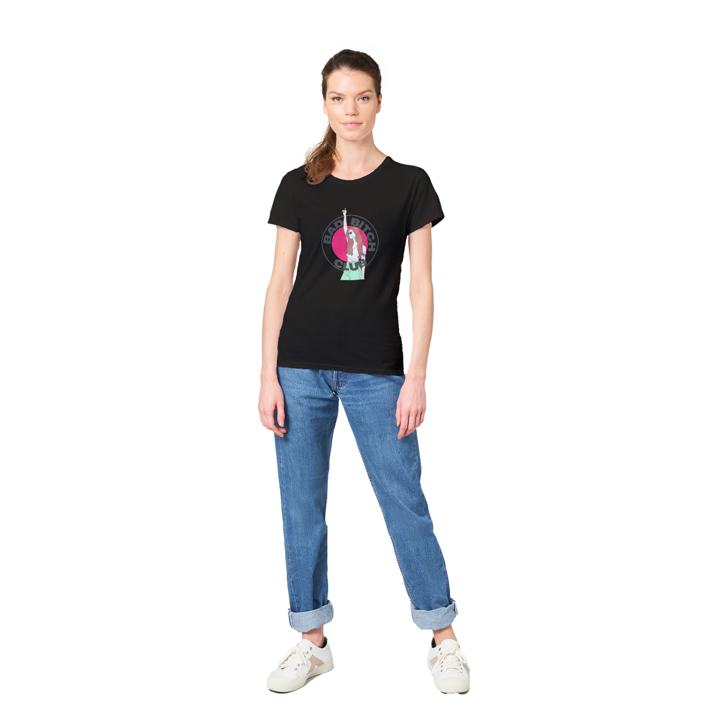 Bad Bitch Club - Heavyweight Womens Crewneck T-shirt