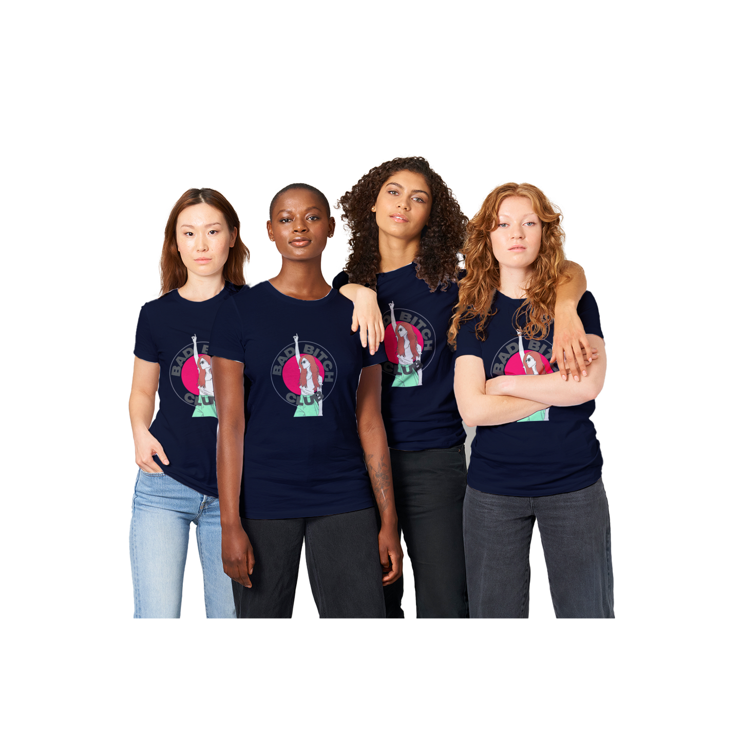 Bad Bitch Club - Premium Womens Crewneck T-shirt