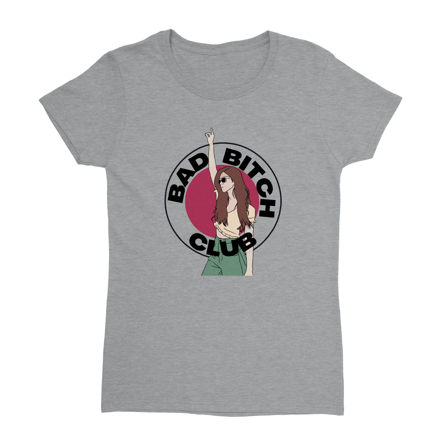Bad Bitch Club - Heavyweight Womens Crewneck T-shirt