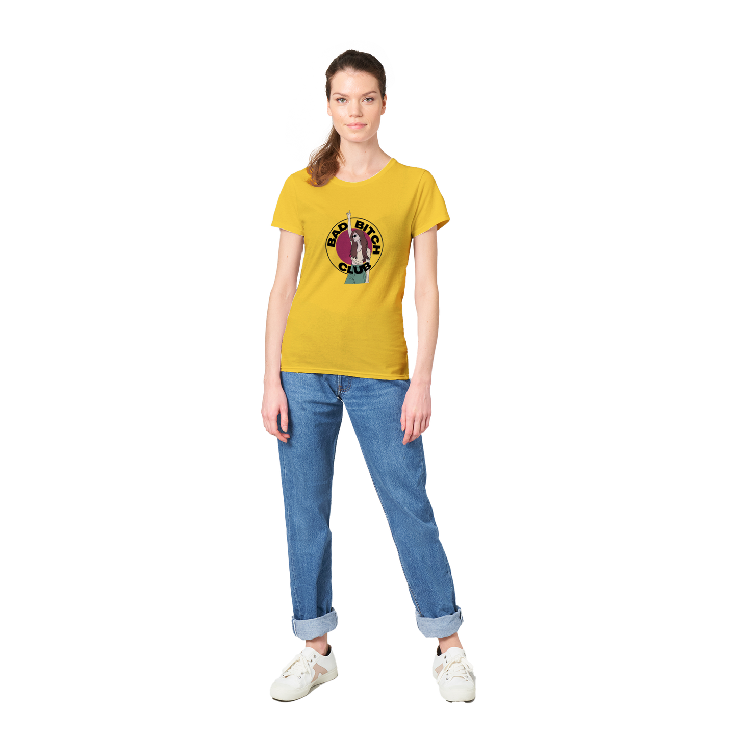 Bad Bitch Club - Heavyweight Womens Crewneck T-shirt