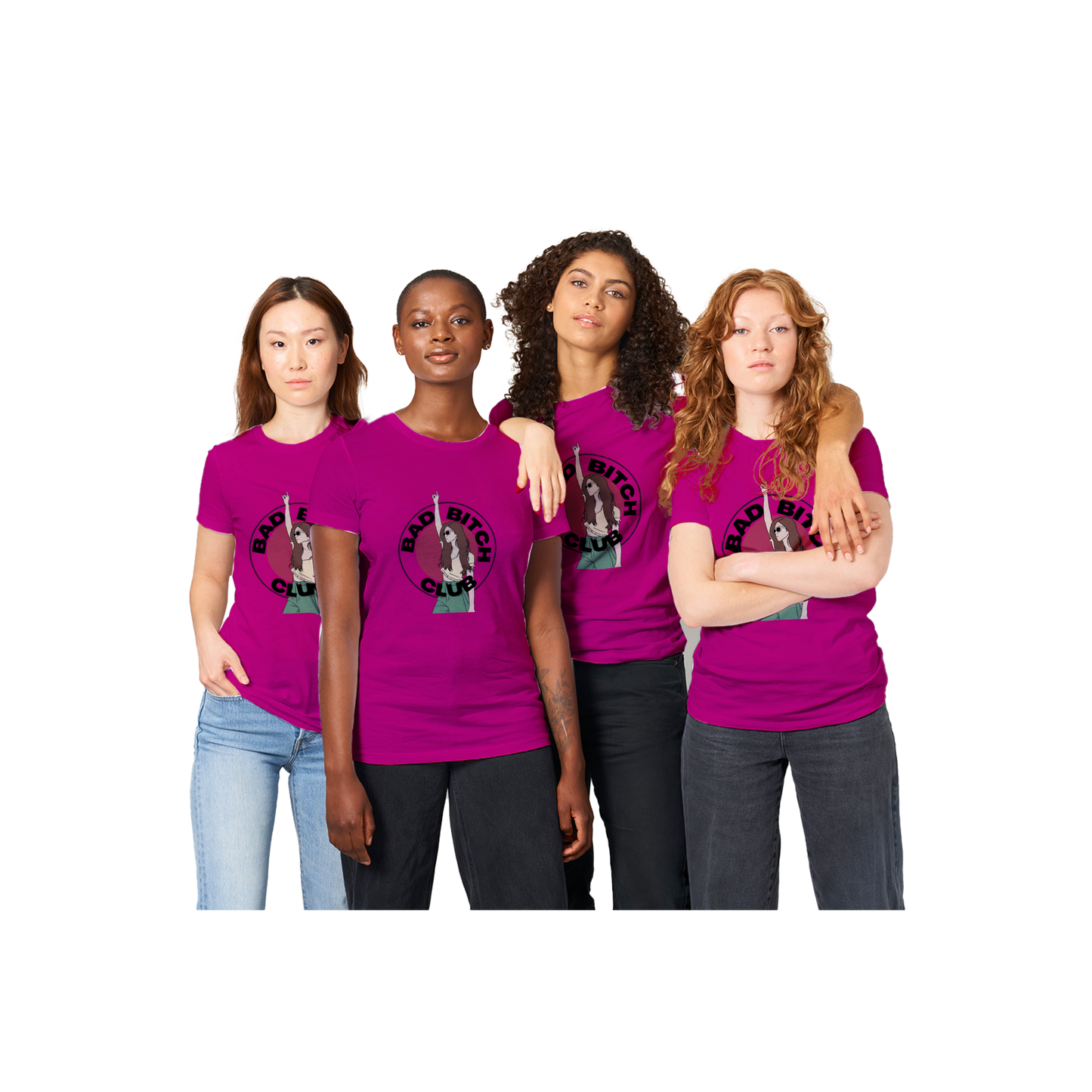 Bad Bitch Club - Premium Womens Crewneck T-shirt