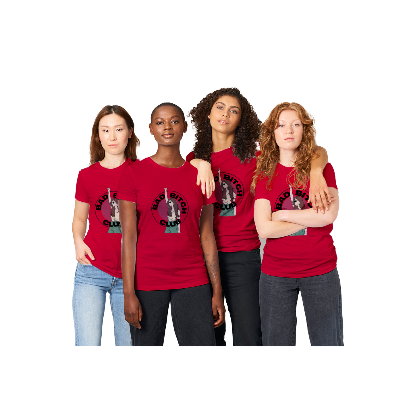 Bad Bitch Club - Premium Womens Crewneck T-shirt