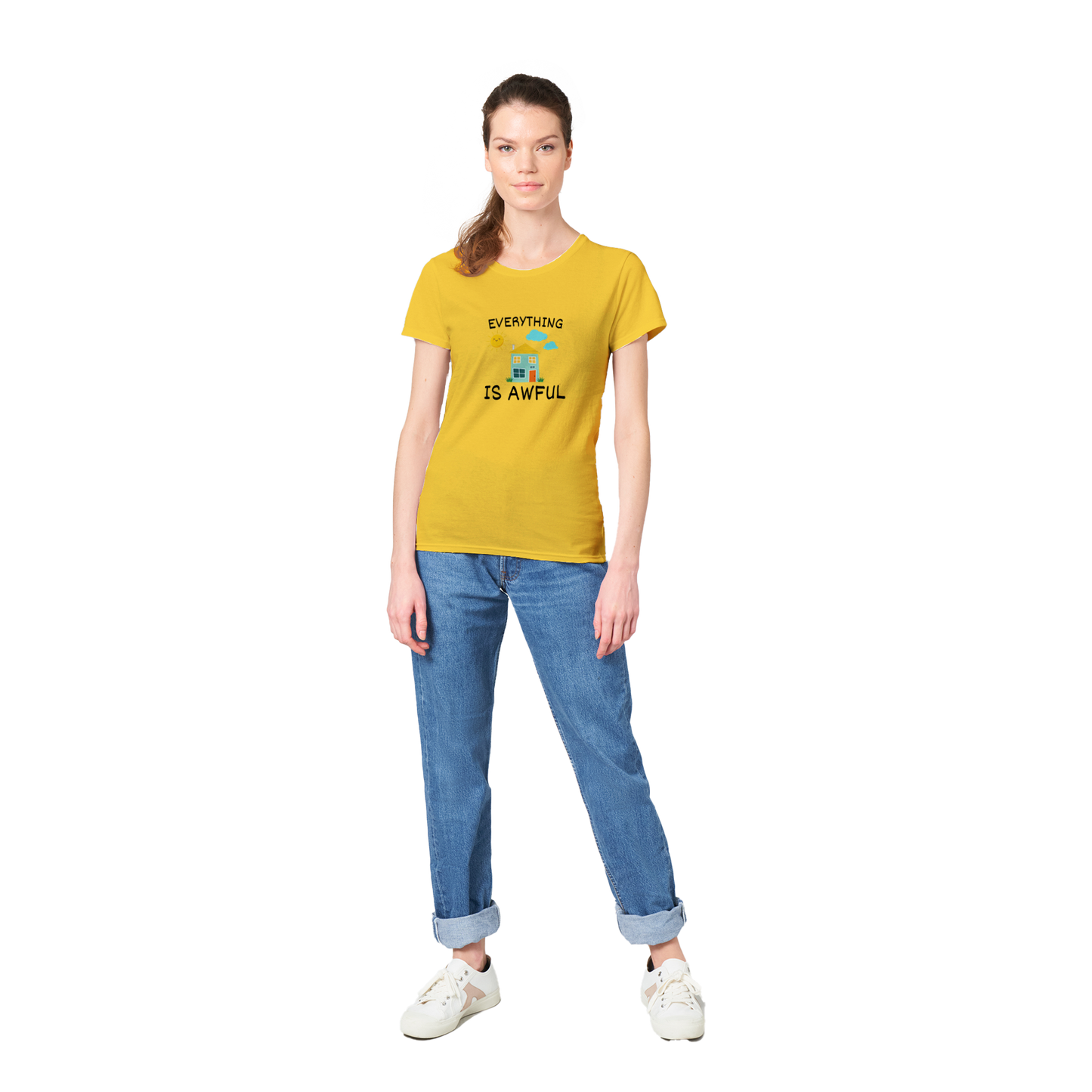 Everything is Awful - Heavyweight Womens Crewneck T-shirt