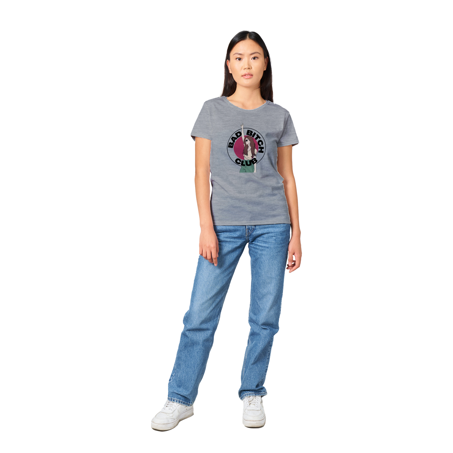 Bad Bitch Club - Heavyweight Womens Crewneck T-shirt