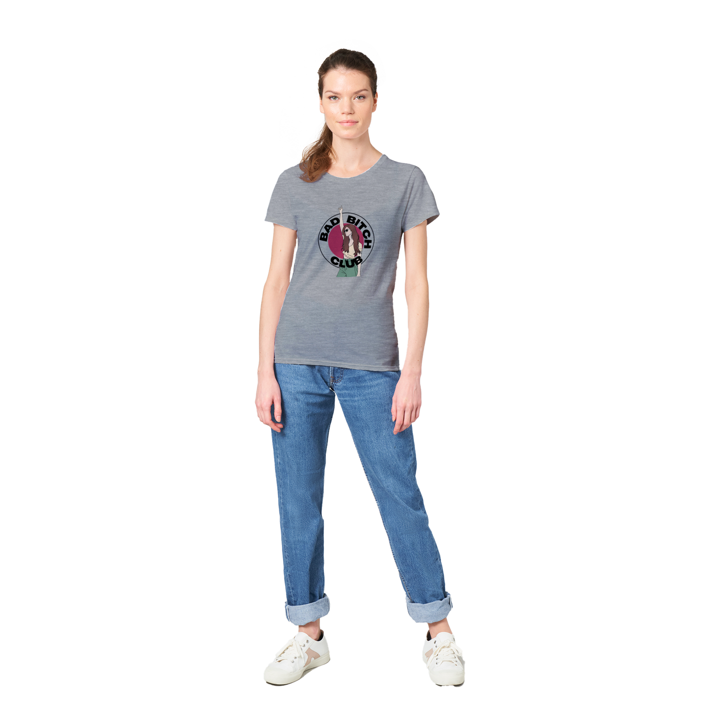 Bad Bitch Club - Heavyweight Womens Crewneck T-shirt
