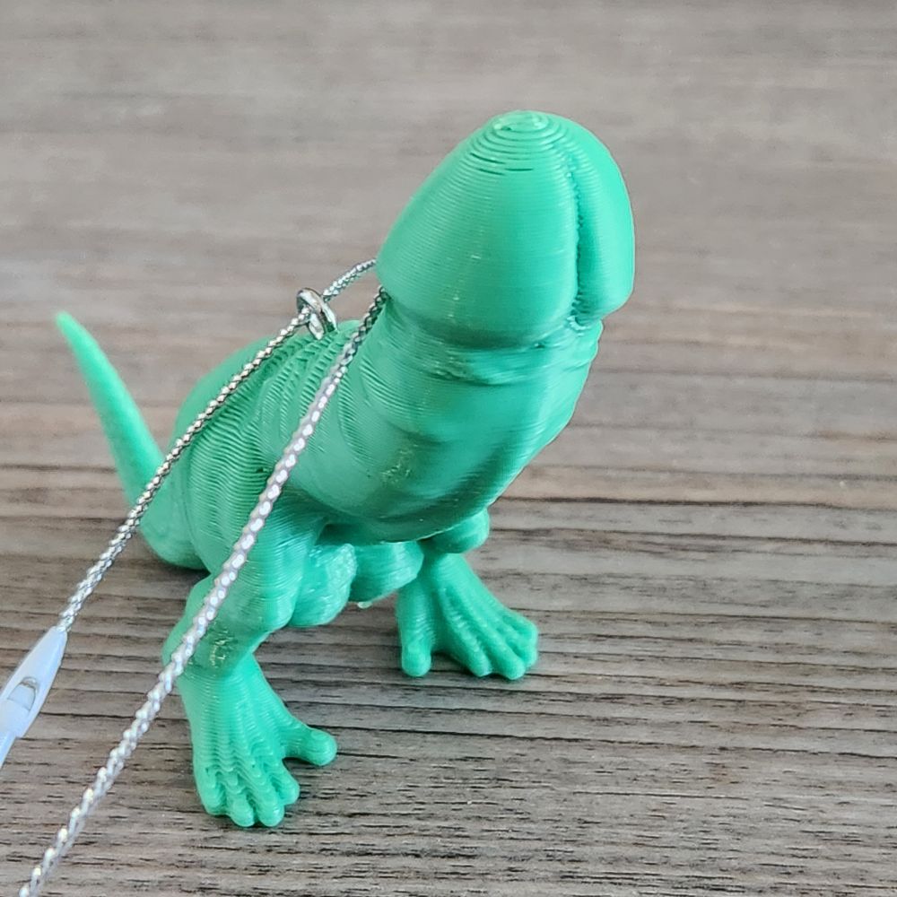 Rodzilla Rex - 3.5" Phallic Dino Prank Ornament
