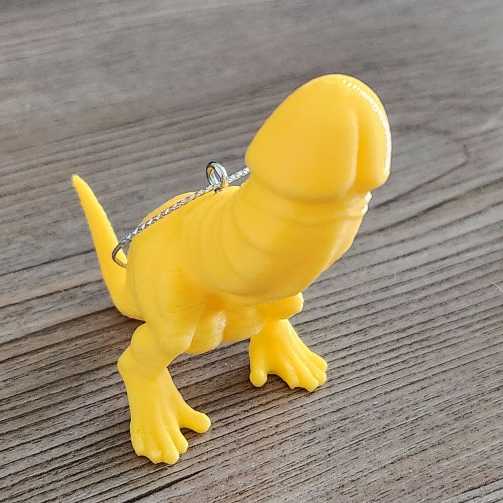 Rodzilla Rex - 3.5" Phallic Dino Prank Ornament
