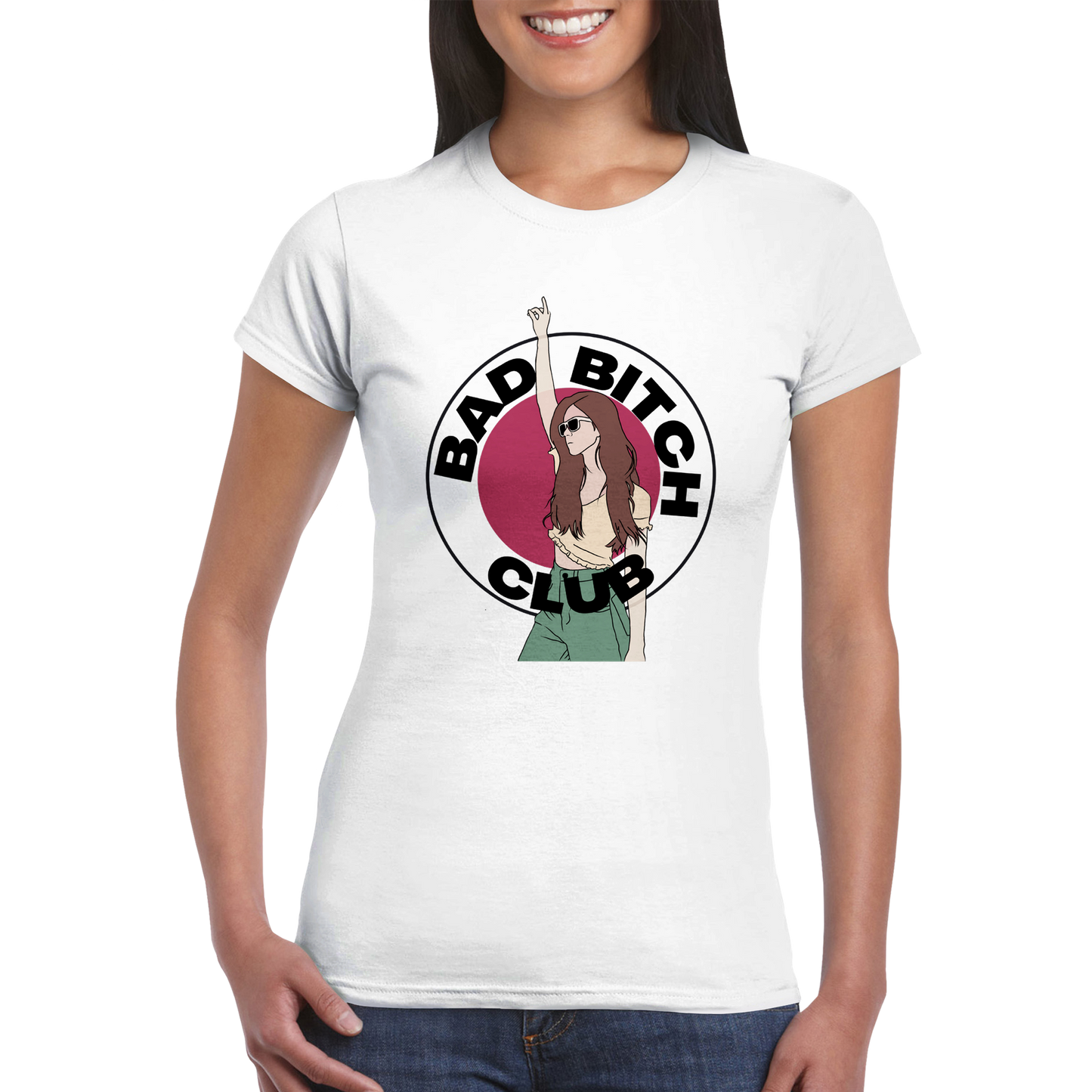 Bad Bitch Club - Classic Womens Crewneck T-shirt