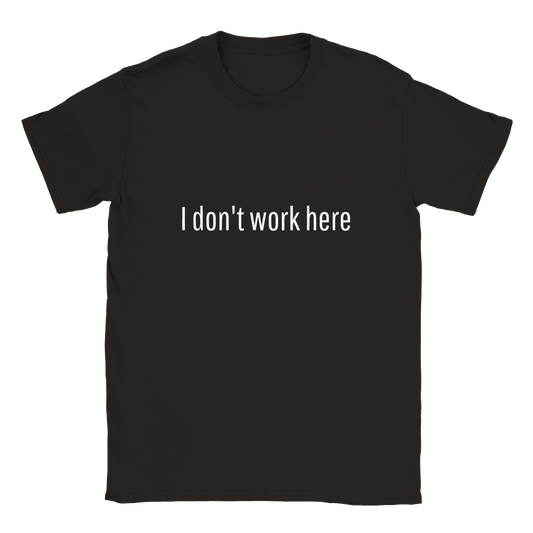 I don't work here I.T. Crowd Roy Shirt