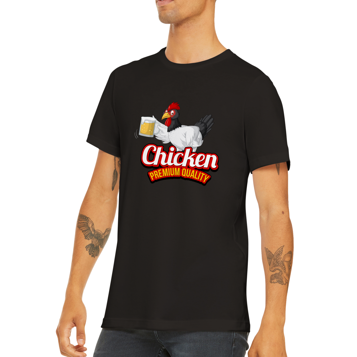 Chicken Beer Funny Mens Shirt