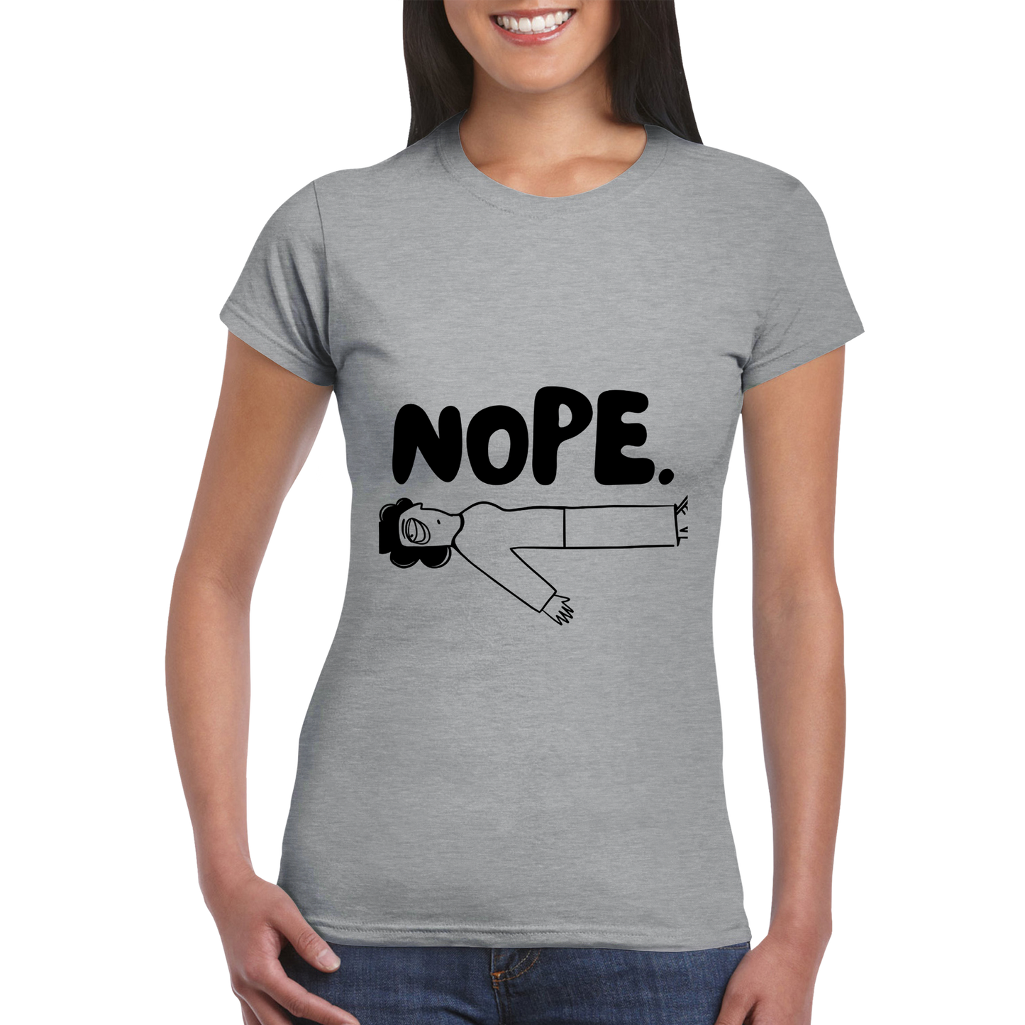 NOPE - Classic Womens Crewneck T-shirt