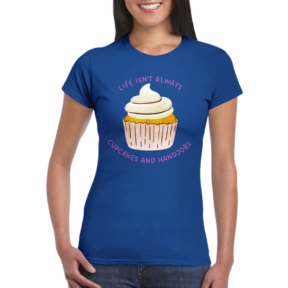 Cupcakes & Handjobs Classic Womens Crewneck T-Shirt
