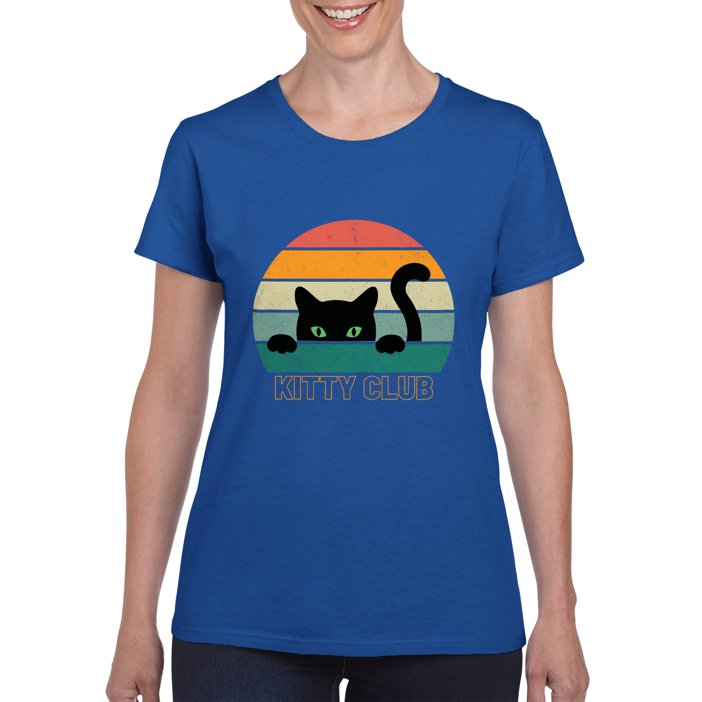Kitty Club - Heavyweight Womens Crewneck T-shirt