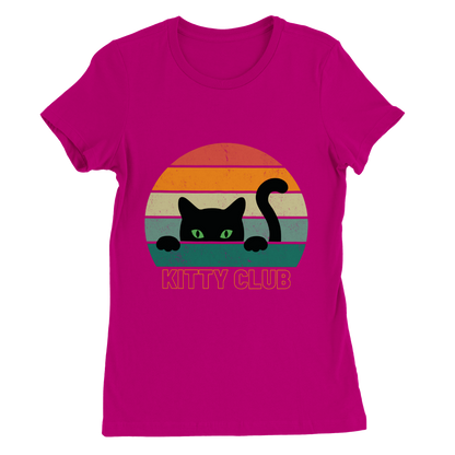 Kitty Club - Premium Womens Crewneck T-shirt