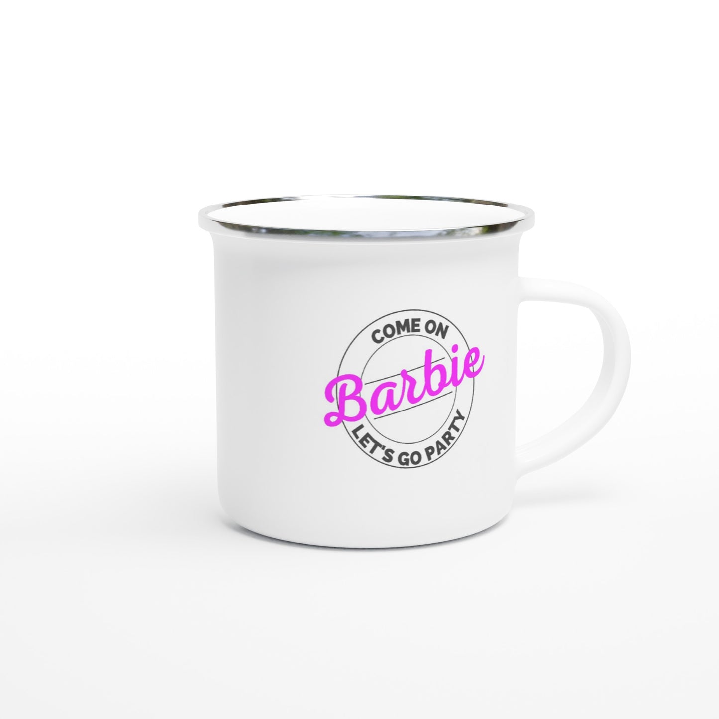 Come on Barbie - White 12oz Enamel Mug