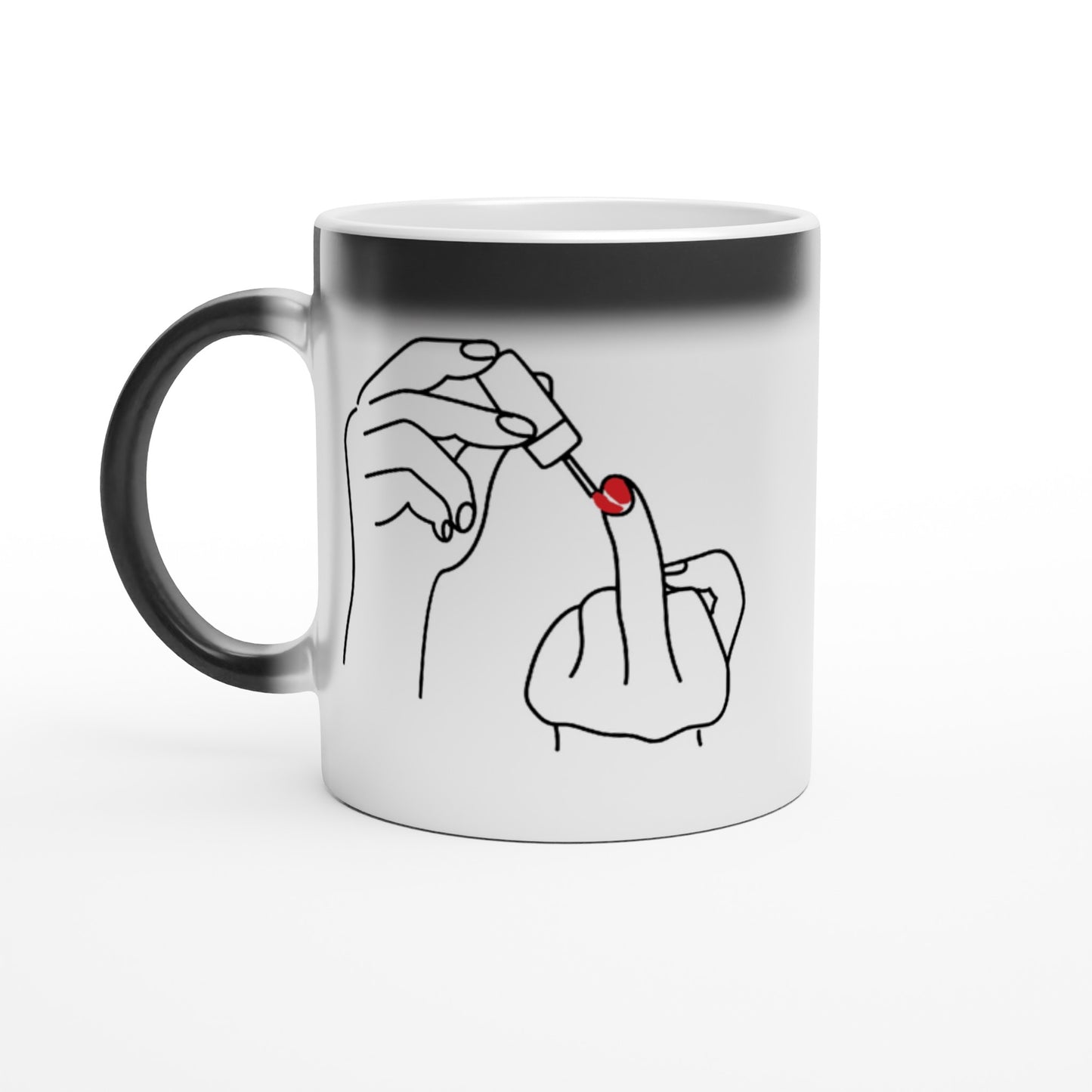 Ladylike Middle Finger - Magic 11oz Ceramic Mug