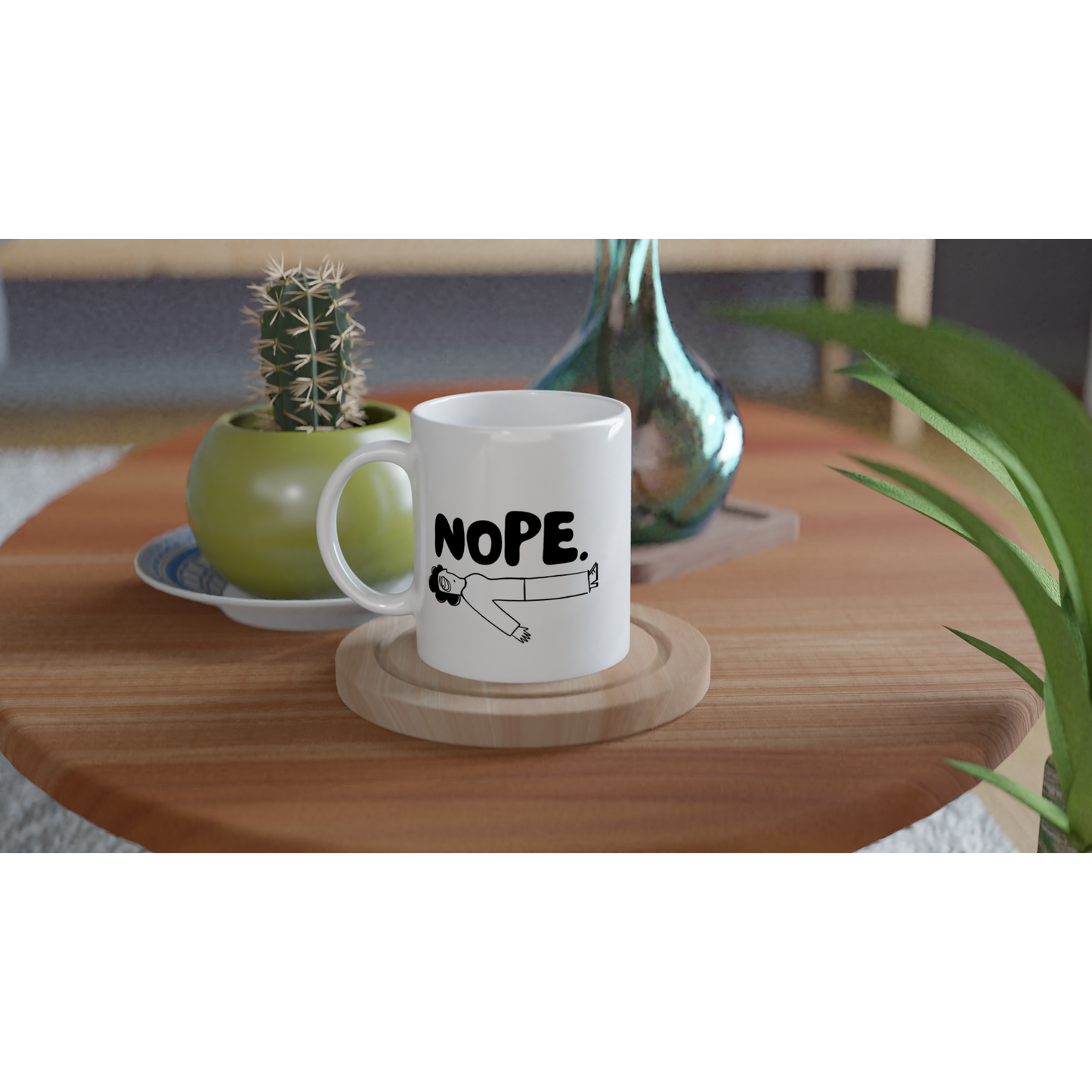 NOPE - White 11oz Ceramic Mug