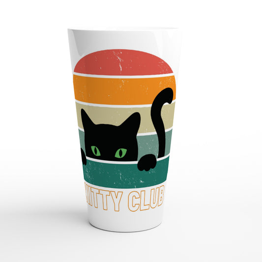 Kitty Club - White Latte 17oz Ceramic Mug