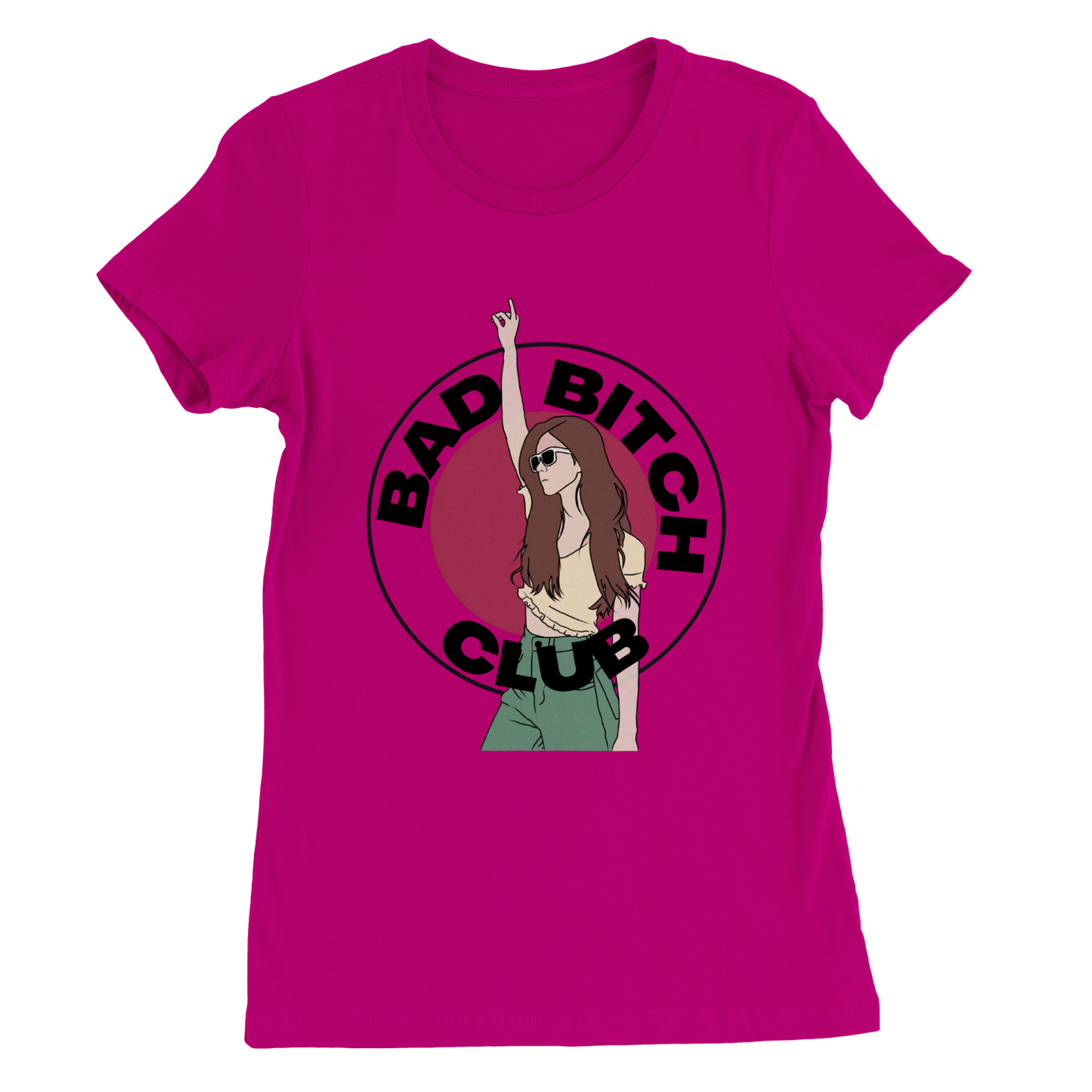 Bad Bitch Club - Premium Womens Crewneck T-shirt