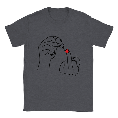 Ladylike Middle Finger - Classic Unisex Crewneck T-shirt