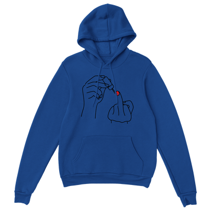 Ladylike Middle Finger - Classic Unisex Pullover Hoodie