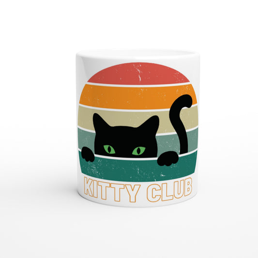 Kitty Club - White 11oz Ceramic Mug