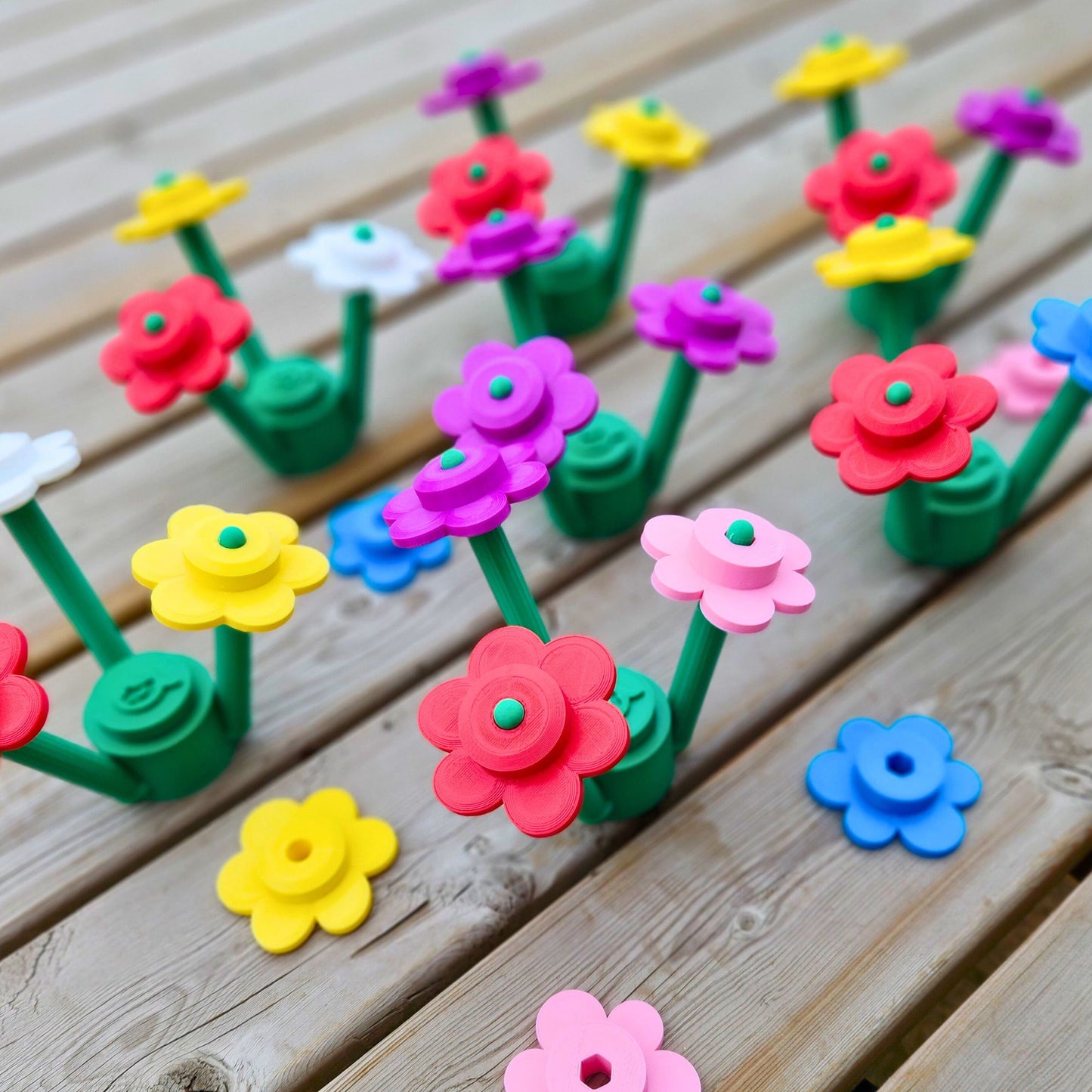 Bloomin' Blossom Bricks Lego Flowers 6"