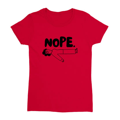 NOPE - Heavyweight Womens Crewneck T-shirt