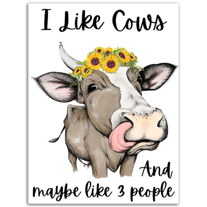 I Like Cows - Premium Matte Paper Poster