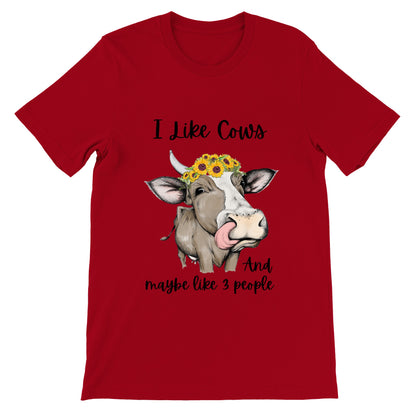 I Like Cows - Premium Unisex Crewneck T-shirt