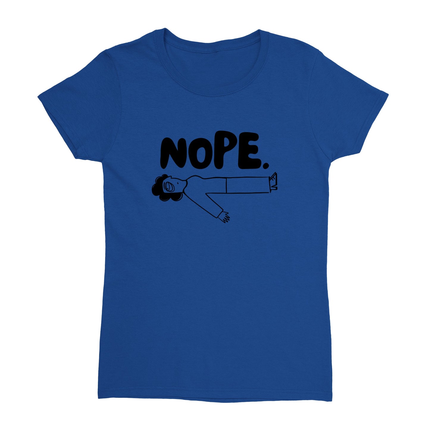 NOPE - Heavyweight Womens Crewneck T-shirt