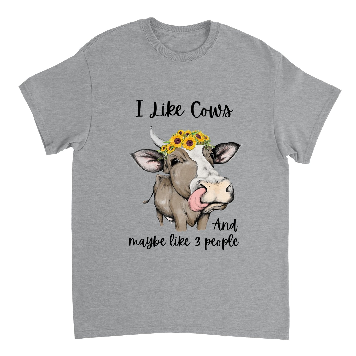 I Like Cows - Heavyweight Unisex Crewneck T-shirt