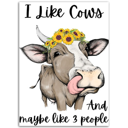 I Like Cows - Premium Matte Paper Poster