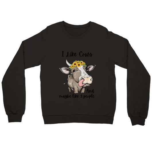 I Like Cows - Premium Unisex Crewneck Sweatshirt