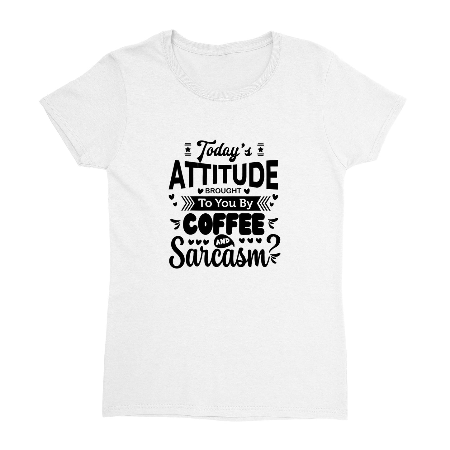 Today's Attitude - SARCASM SHIRT - Heavyweight Womens Crewneck T-shirt