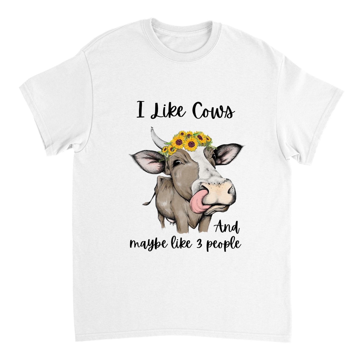 I Like Cows - Heavyweight Unisex Crewneck T-shirt